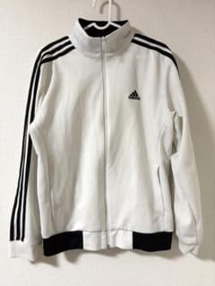 ◆美品◆ アディダス adida ジャージ トラックジャケット 刺繍 ホワイトのサムネイル