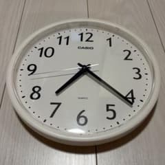 CASIO】ジャンク品 壁掛け時計 白【直径約25cm】 - メルカリ