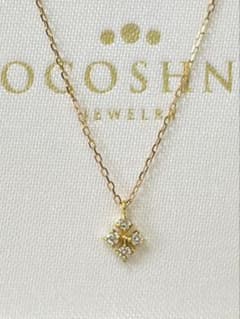 COCOSHNIKココシュニック⭐︎K18YGダイヤモンド ひし形ネックレス 