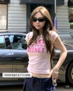 SHEIN ピンク 半袖 Tシャツのサムネイル