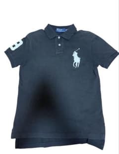 polo ralph lauren ネイビー ポロシャツ ビッグポニー swag ラルフローレン ポロシャツ ビッグポニー ネイビー 短尺 swag y2k