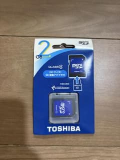 TOSHIBA microSDカード 2GB SD変換アダプタ付のサムネイル