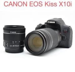 デジタルカメラ Canon EOSKiss X10i/EF 18 55/EF 75 300 canon kiss x 10i /EF 18-55mm/EF 75-300mm - メルカリ