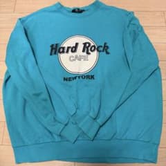 Hard Rock CAFE スウェット トレーナー ターコイズブルー ロゴのサムネイル