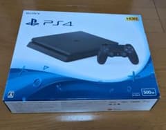 Sony PS4 500GB ジェットブラック 本体とコントローラー付きのサムネイル