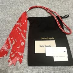 Palm Angels】バンダナネックレス レッド 赤 タグ付き - メルカリ