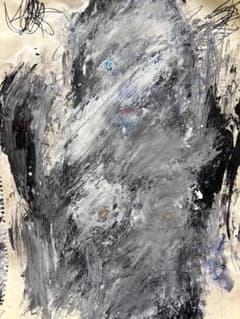 現代アート 抽象画 singulart作家 一点物 オリジナル原画 人物画