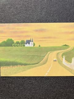 はせがわ ゆうじ「空につづく一本道を走る」 ボルドーの風景画　心やすらぐ絵