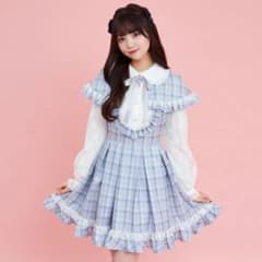 シークレットハニー 袖レースケープ付きワンピース‪‪のサムネイル