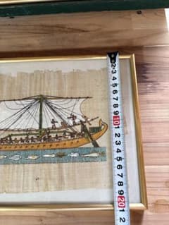 エジプト パピルス画 古代船と魚のサムネイル