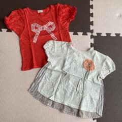 ラポシェビスキュイ　Tシャツ　チュニック　２枚セット　（サイズ110）のサムネイル