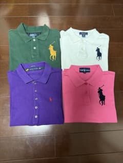 美品POLO RALPH LAUREN ビッグポニーポロシャツ4点セット y2k - メルカリ