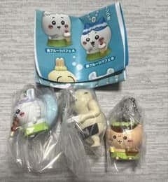 치이카와 타베모노 가득 마스코트 가챠 쿠리 만쥬 모몬가 시마지로
