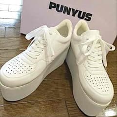PUNYUS プニュズ 厚底スニーカー ホワイト