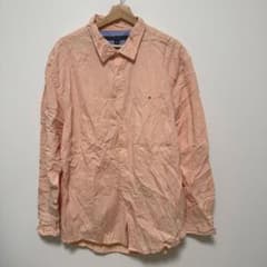 TOMMY HILFIGER XXL 3L サーモンピンク 長袖シャツのサムネイル