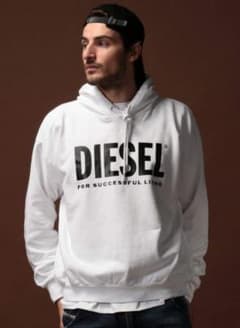 未使用/美品【DIESEL】パーカー 白  S～Mサイズ相当のサムネイル