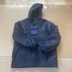 最終処分　Champion×supreme 　プルオーバーフーディーブルゾン Lのサムネイル