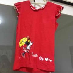 ディズニー 子供服 ミニー 赤 ノースリーブのサムネイル
