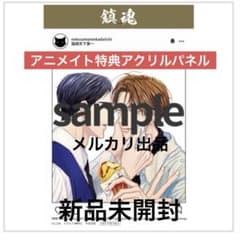 鎮魂guardian 2巻　日本語版小説　アニメイト特典　アクリルパネル　1点 新品】鎮魂guardian 2巻 日本語版小説 アニメイト特典 アクリルパネル