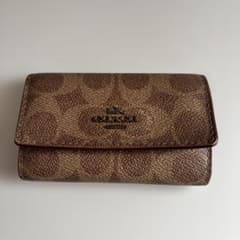 COACH モノグラムレザーキーケース | Mercari