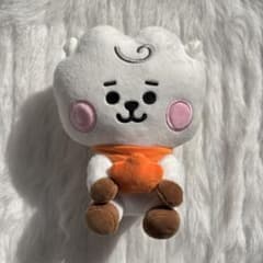 BTS 진 BT21 RJ 봉제 인형 스마트 폰 스탠드 열쇠 고리