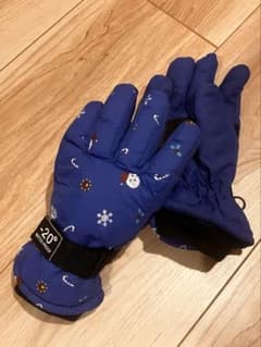 キッズ スノーグローブ ブルー 雪遊び 防寒のサムネイル