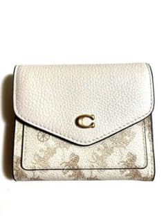【極美品】COACH コーチ 三つ折り財布 ホース＆キャリッジ Cロゴ 馬車柄のサムネイル
