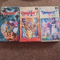 ドラゴンクエストIII VI V SFCソフト 公式ガイドブックセットのサムネイル