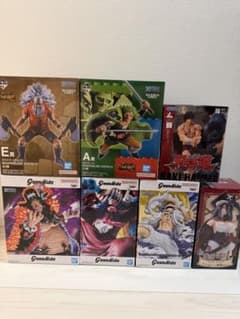 One Piece Grandists figures, Ichiban Kuji Elbaf Arc, bundle sale.
