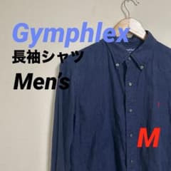 Gymphlex ネイビー 長袖シャツ メンズ Men’s Mサイズ 美品のサムネイル
