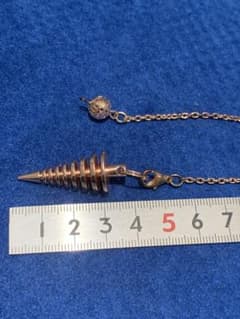 ペンデュラム 振り子 ダウジング 占い ピンクゴールドカラーのサムネイル