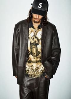 supreme leather blazer 22FWのサムネイル