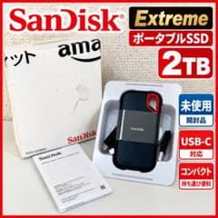 SanDisk Extreme SSD 2TB 未使用 ポータブルSSDのサムネイル