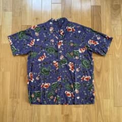 カールヘルム 金魚 睡蓮 総柄 シャツ Lサイズのサムネイル