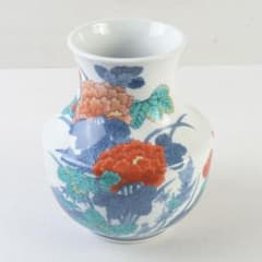 有田焼　今泉今右衛門　色鍋島花絵　花瓶　V　A8A 有田焼 今泉今右衛門 色鍋島花絵 花瓶 V A8A - メルカリ