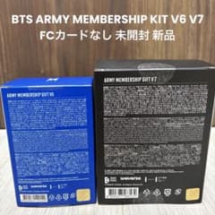 BTS ARMY MEMBERSHIP KIT V6 V7 FCカードなし - メルカリ
