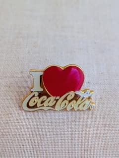 Coca-Cola I LOVE コカ・コーラ ピンバッジ ピンズ 昭和 レトロ - メルカリ