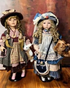 ビスクドール サラ&アン 2体セットのサムネイル