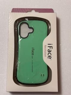 iPhone17用 iFaceケース 強化ガラスフィルム付き ミントグリーンのサムネイル