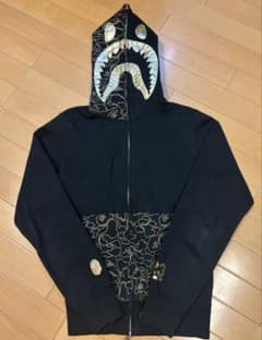 APE BAPEシャークパーカー ブラック NW23周年 アベイシングエイプ 