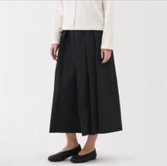 無印良品　袴パンツ　黒　XL レディースのサムネイル