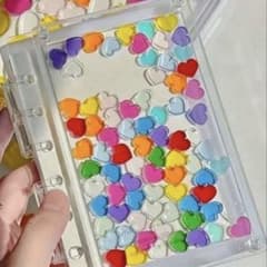 シール帳　リフィル付き　ハート　シャカシャカ　6穴　A7 ノート付きのサムネイル