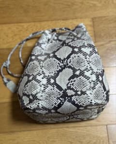 Kanematsu ヘビ柄ショルダーバッグ 中型 - メルカリ