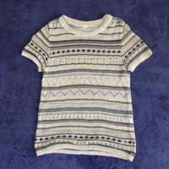 45R 45rpm ジャガードレースコットンニットボヘミアンTシャツ - メルカリ