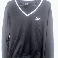 YONEX テニスウェア Vネック 長袖 ブラック Lのサムネイル