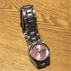 【土日限定値下げ】SEIKO5 レディース 腕時計 ピンクベゼル 自動巻きのサムネイル
