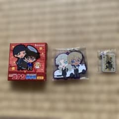 コナン 安室透 ベルモット DUO ラバーストラップ 箱あり＋キーホルダーのサムネイル