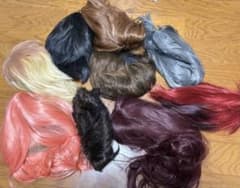 コスプレ用ウィッグまとめ売り9点セットのサムネイル