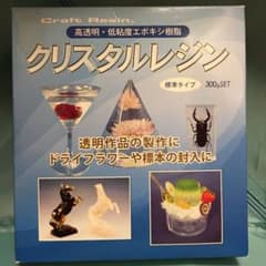 クリスタルレジン　高透明・低粘度エポキシ樹脂　【300gセット】のサムネイル