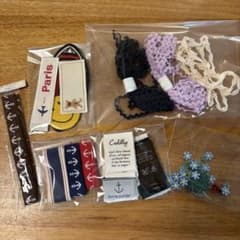 ハンドメイド 手芸素材セット タグ レース　ワッペンのサムネイル